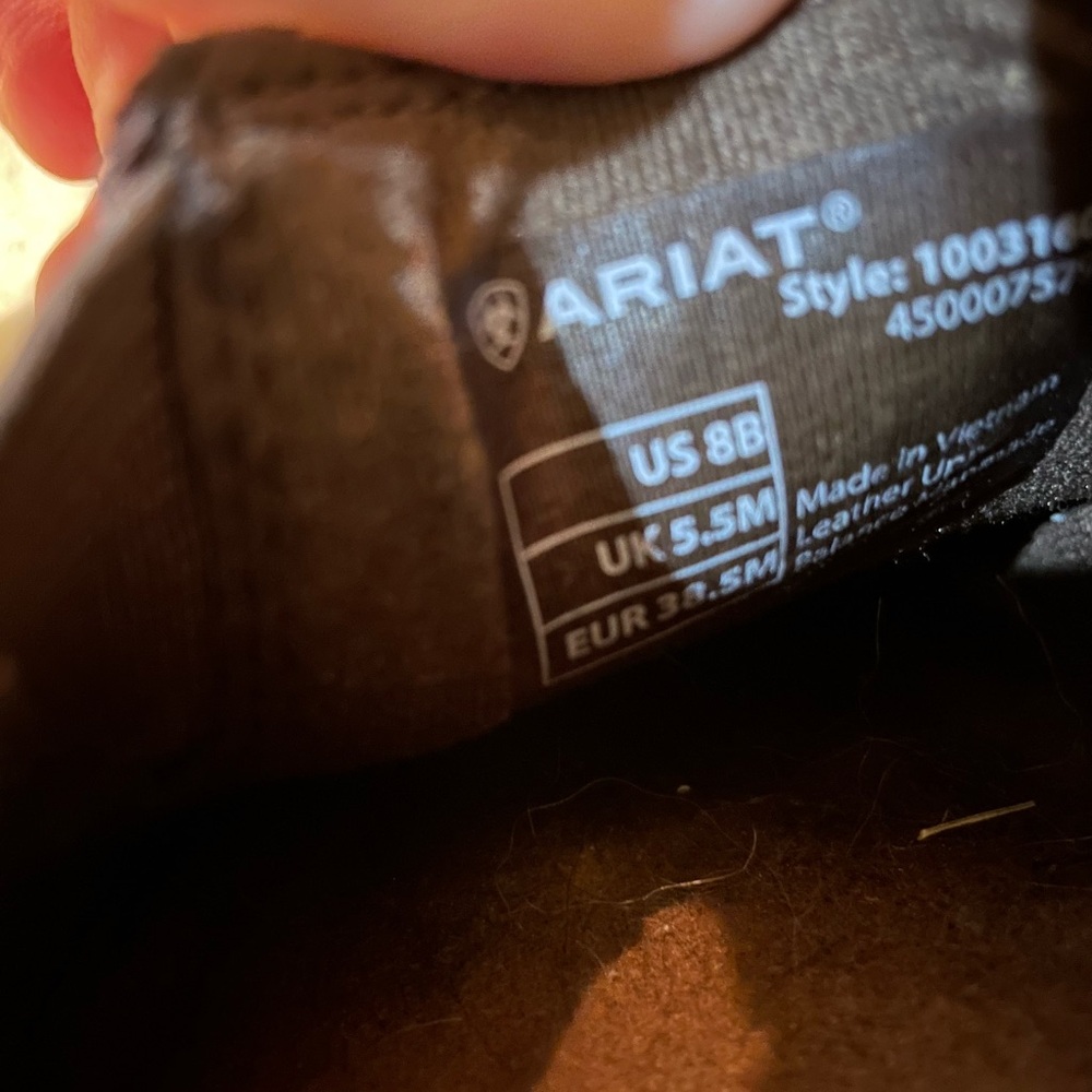 Ariat Dark Brown Embossed Suede Slip-On Loafers - Picture 2 of 3